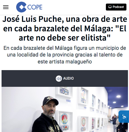 Jose Luis Puche brazalete Málaga CF