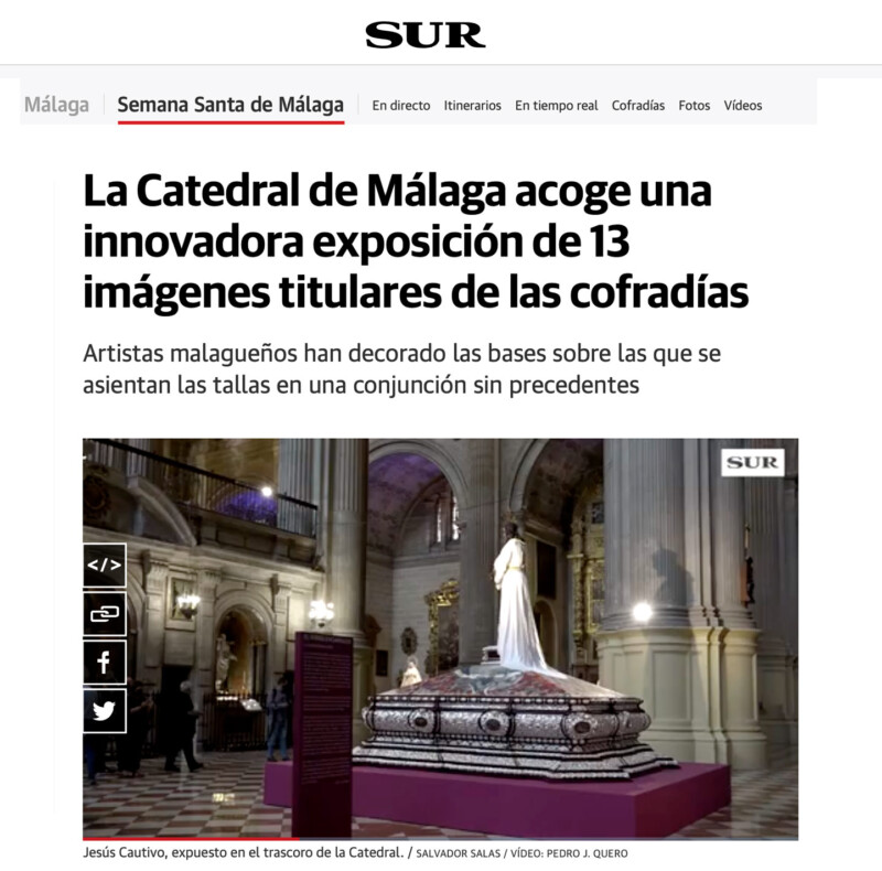 arte contemporaneo trono jesus cautivo joseluis puche DIARIO SUR