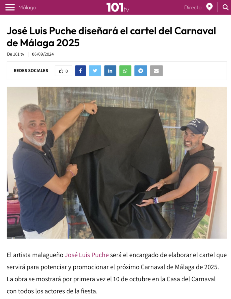 jose-luis-puche-diseñara-cartel-carnaval-malaga-2025